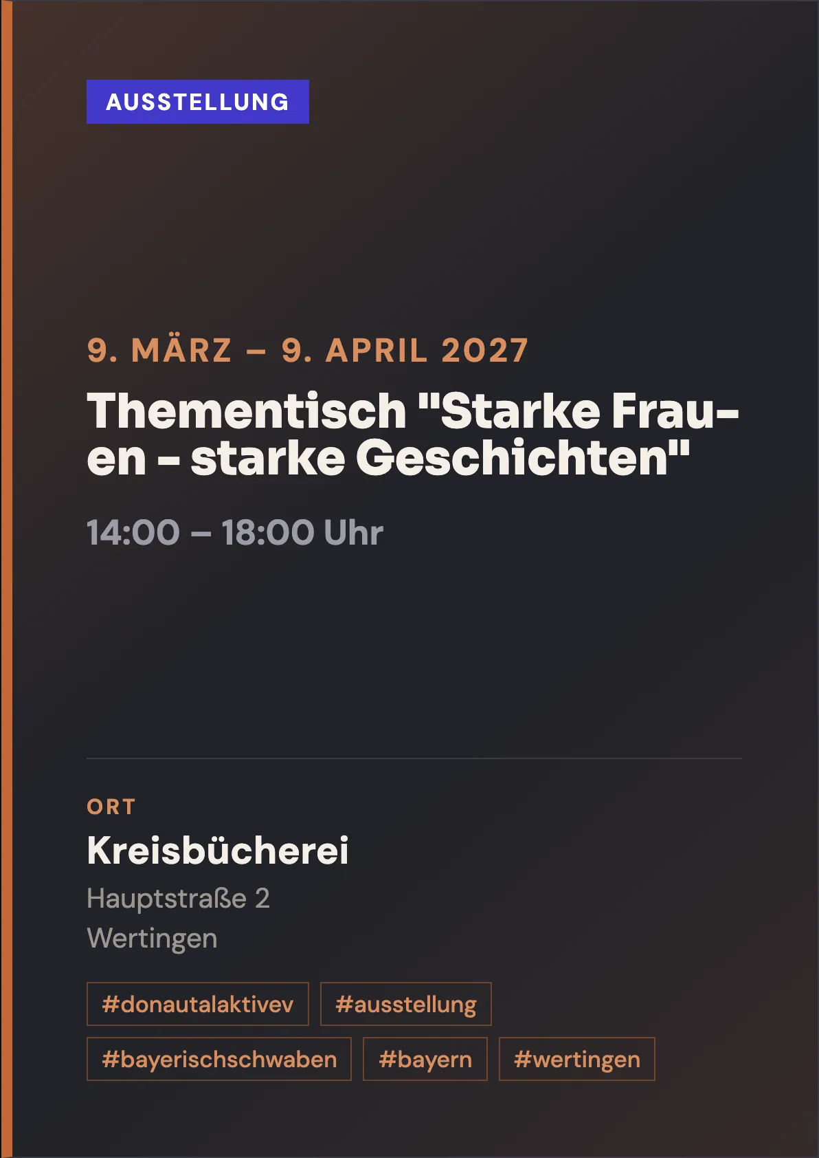 Veranstaltungsflyer