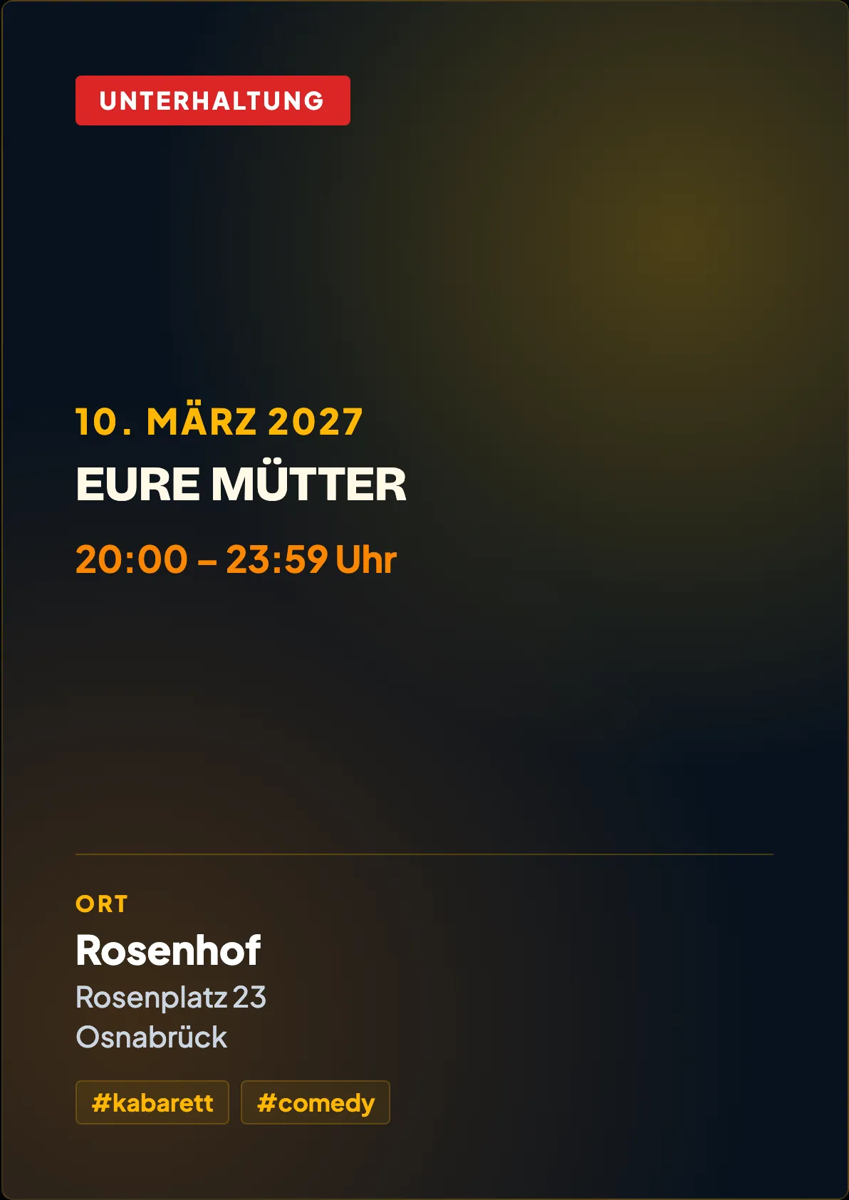 Veranstaltungsflyer