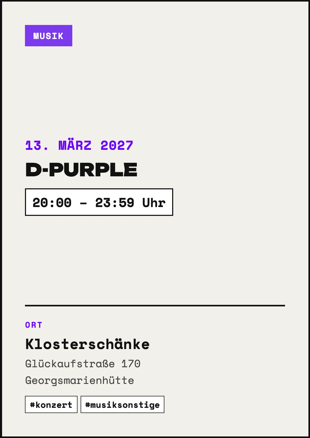 Veranstaltungsflyer
