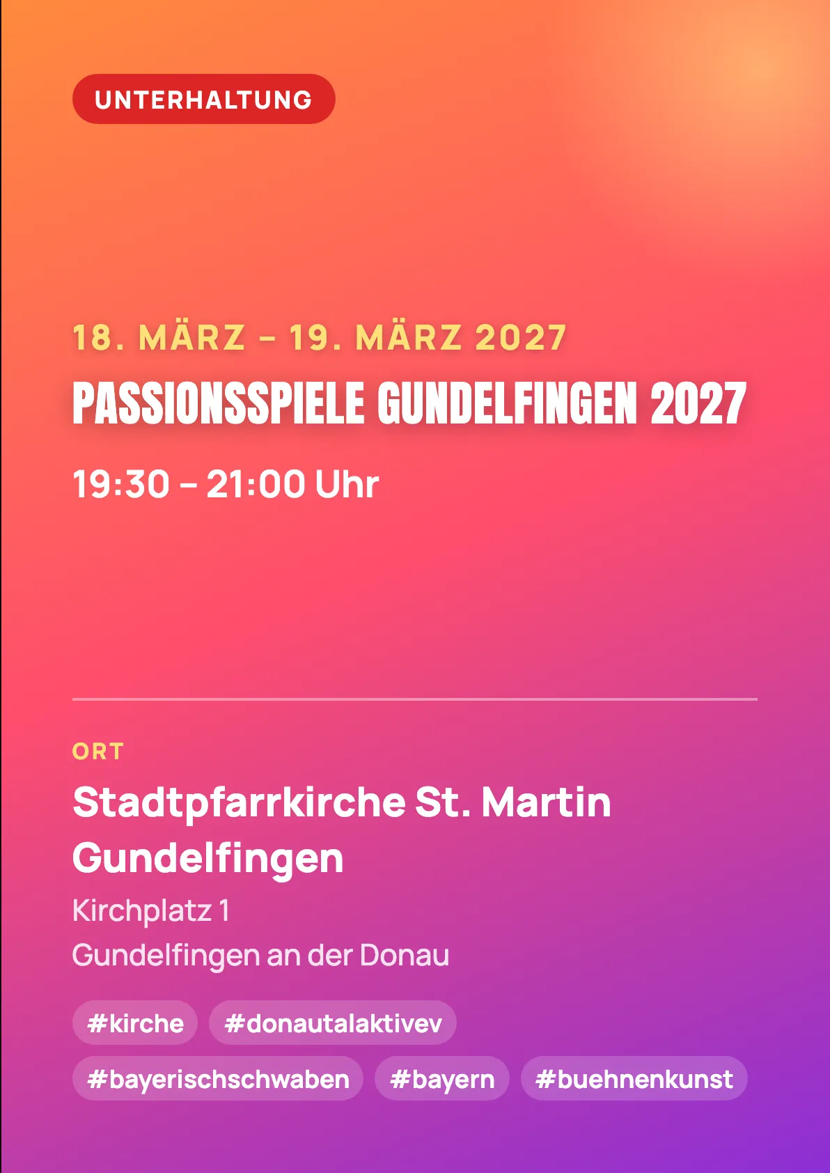 Veranstaltungsflyer