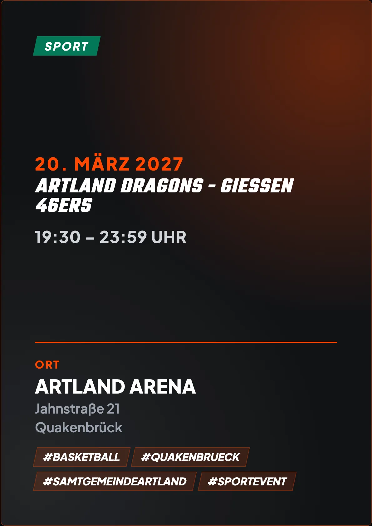 Veranstaltungsflyer