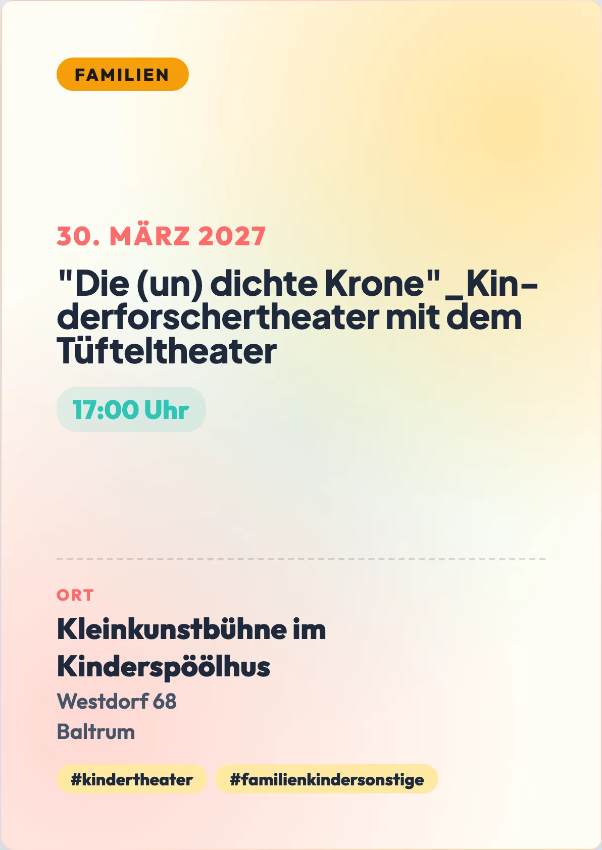 Veranstaltungsflyer