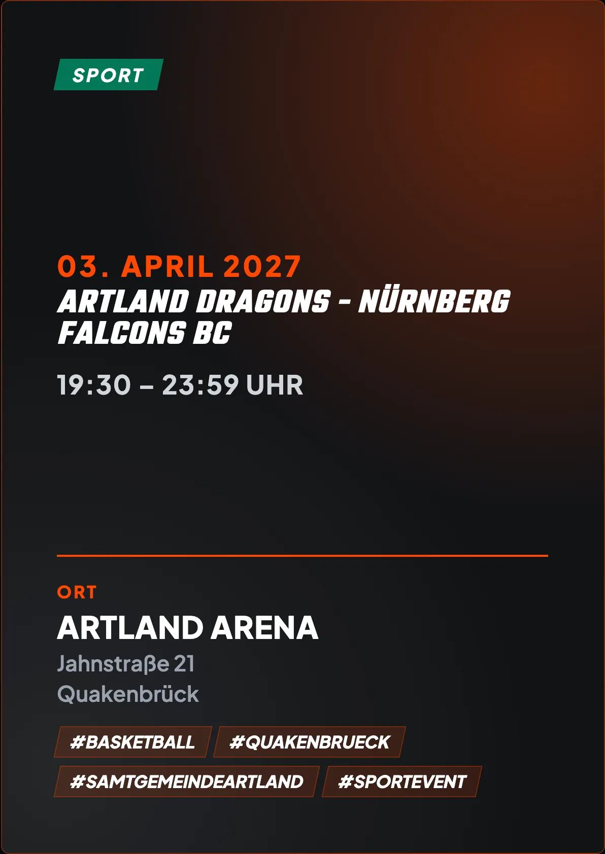 Veranstaltungsflyer