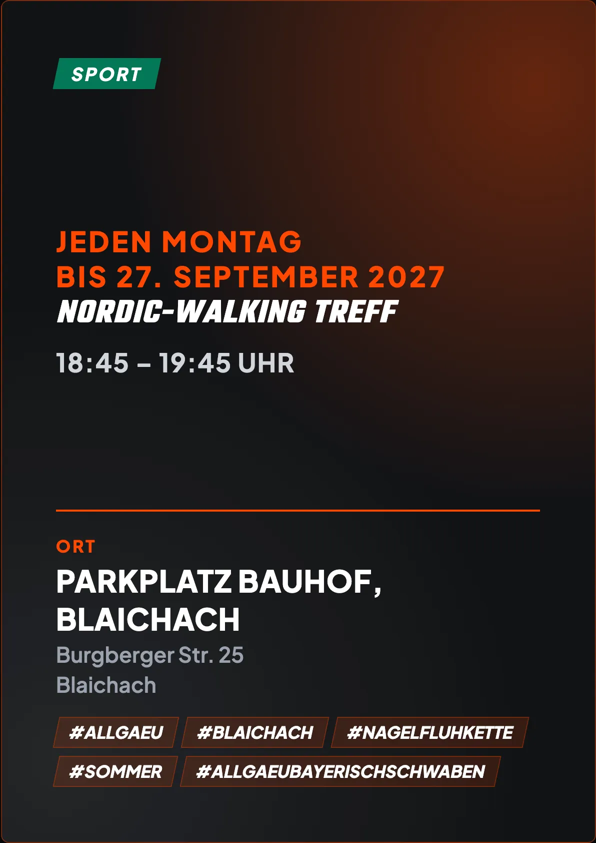 Veranstaltungsflyer