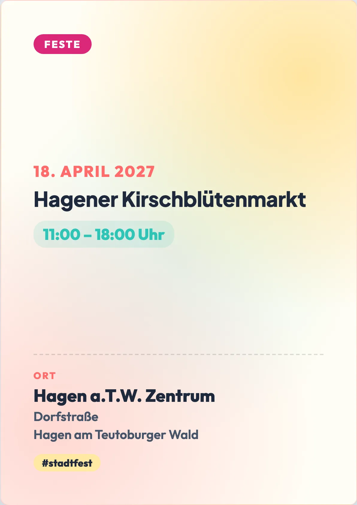 Veranstaltungsflyer