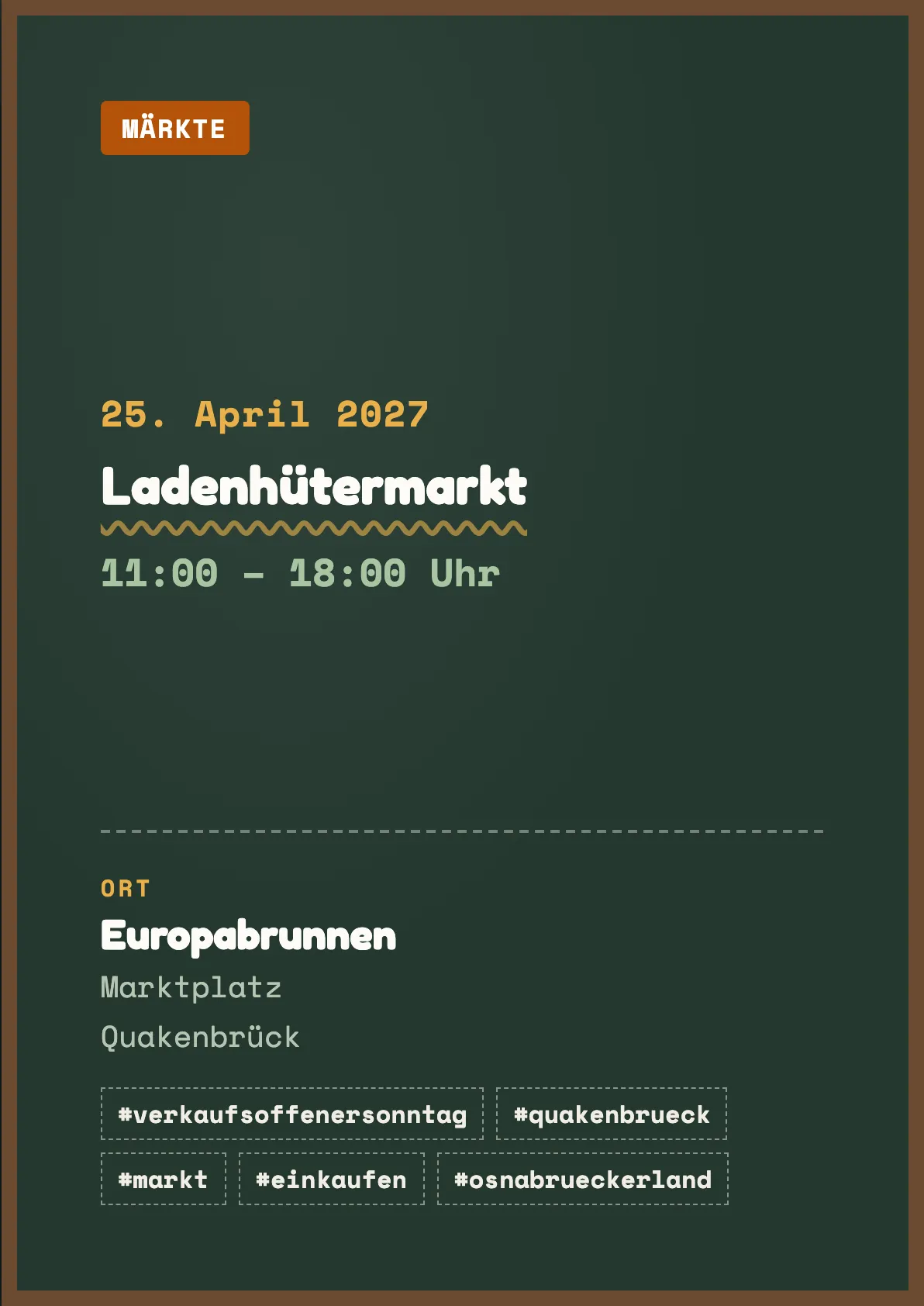 Veranstaltungsflyer