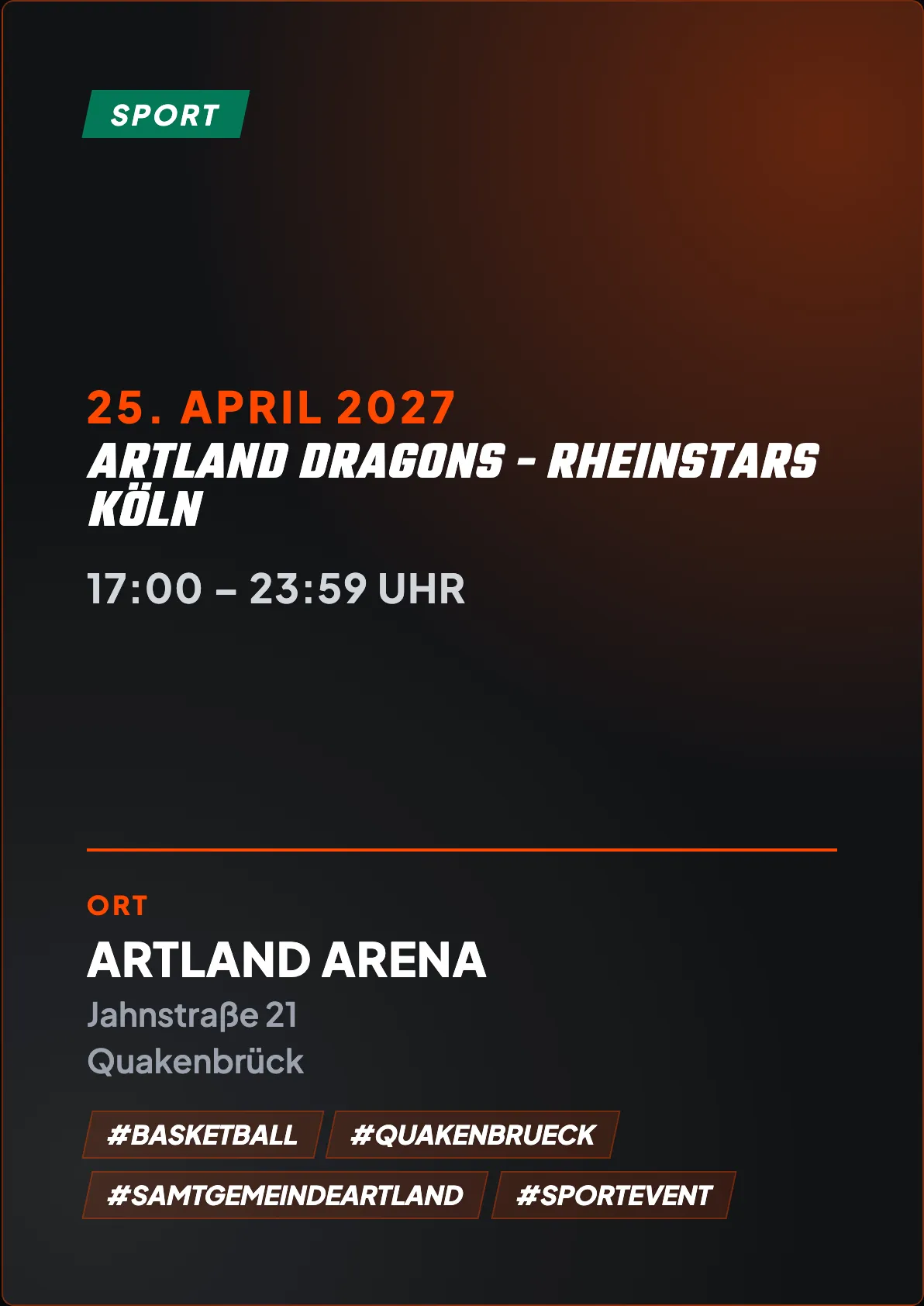 Veranstaltungsflyer