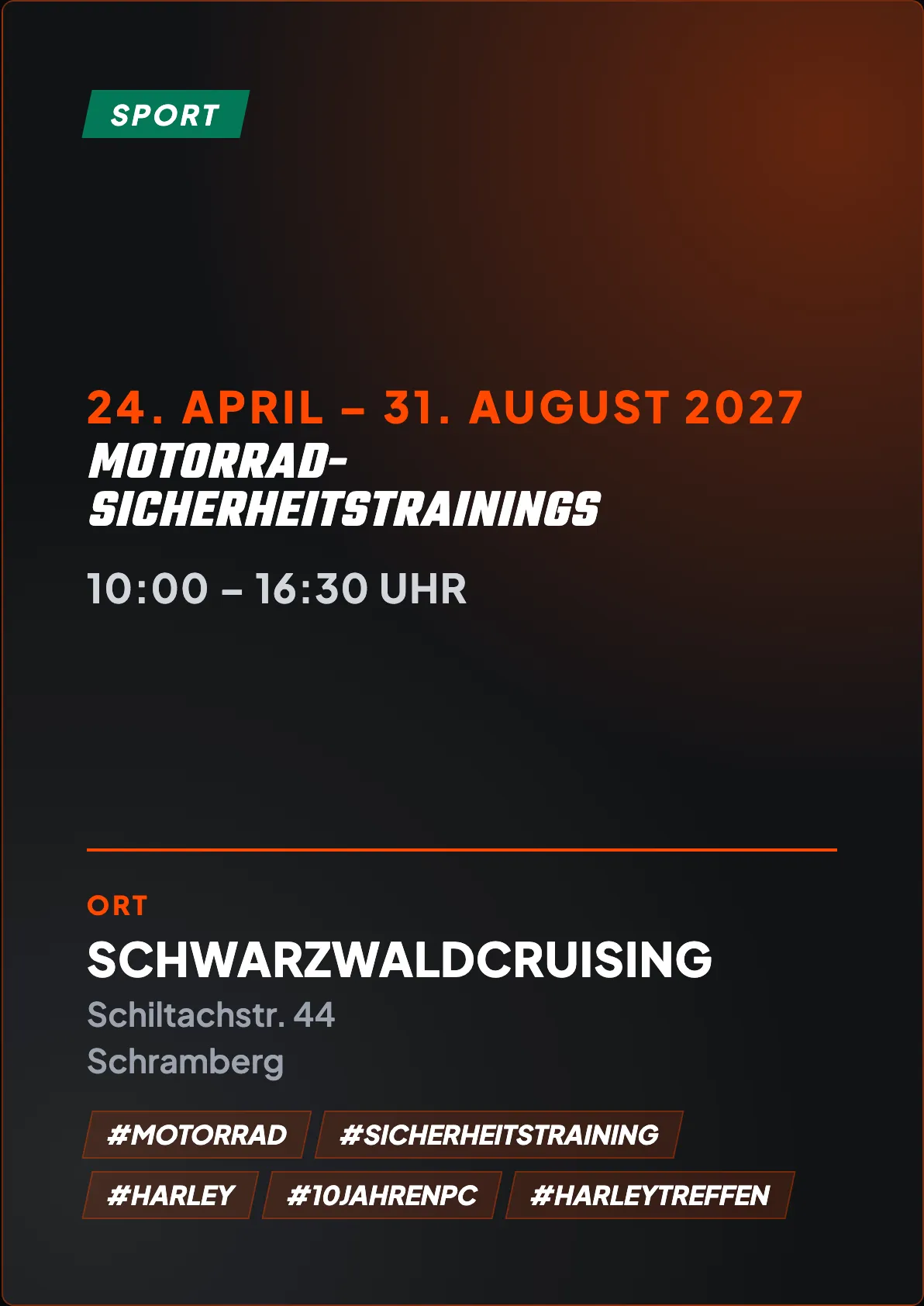 Veranstaltungsflyer