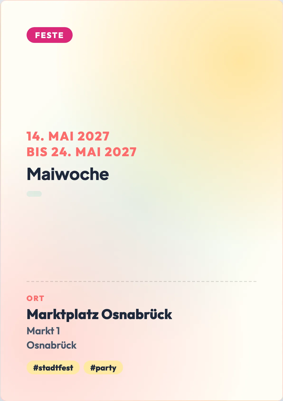 Veranstaltungsflyer