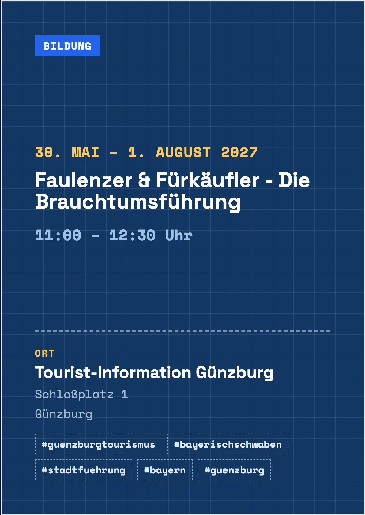 Veranstaltungsflyer