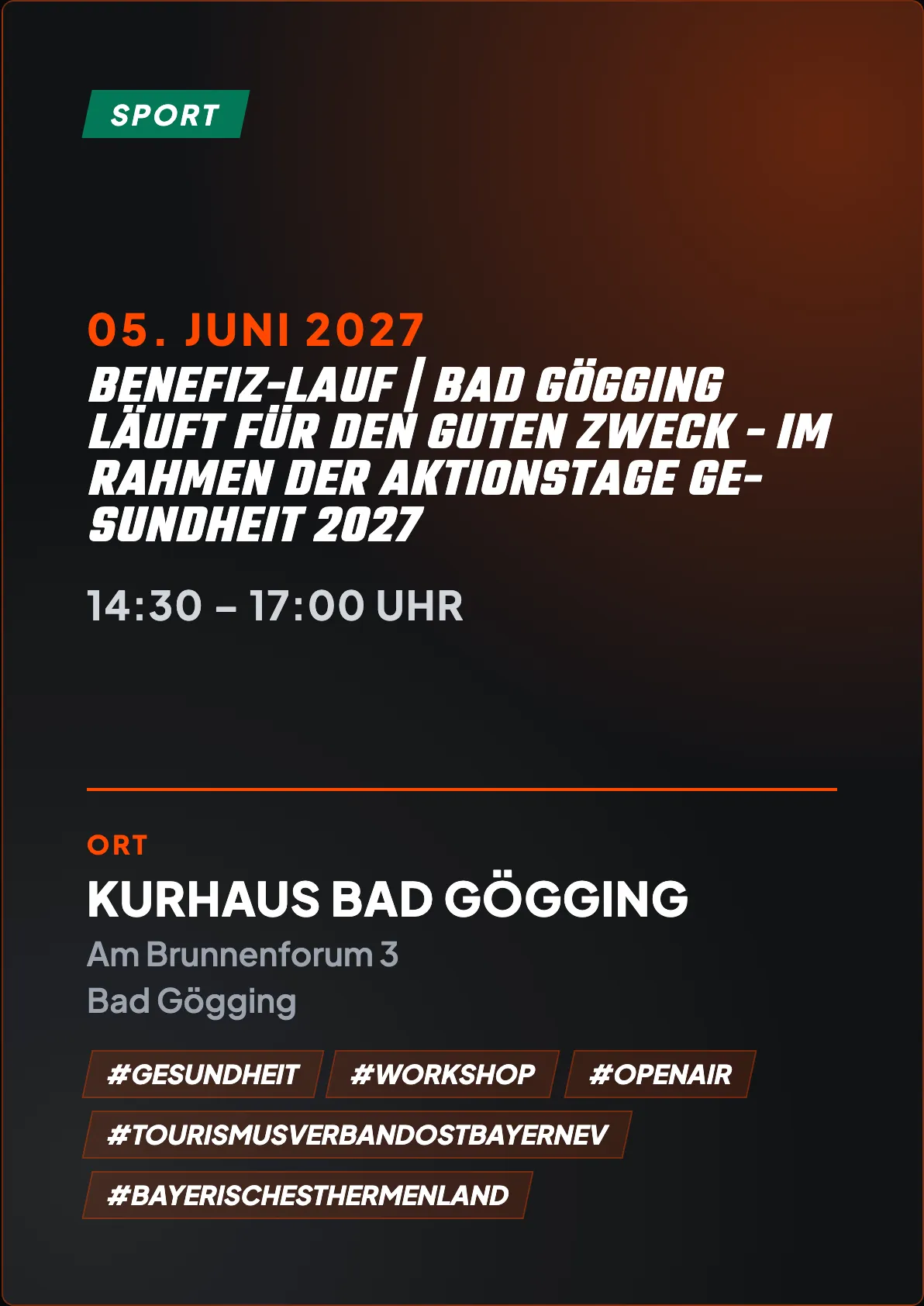 Veranstaltungsflyer