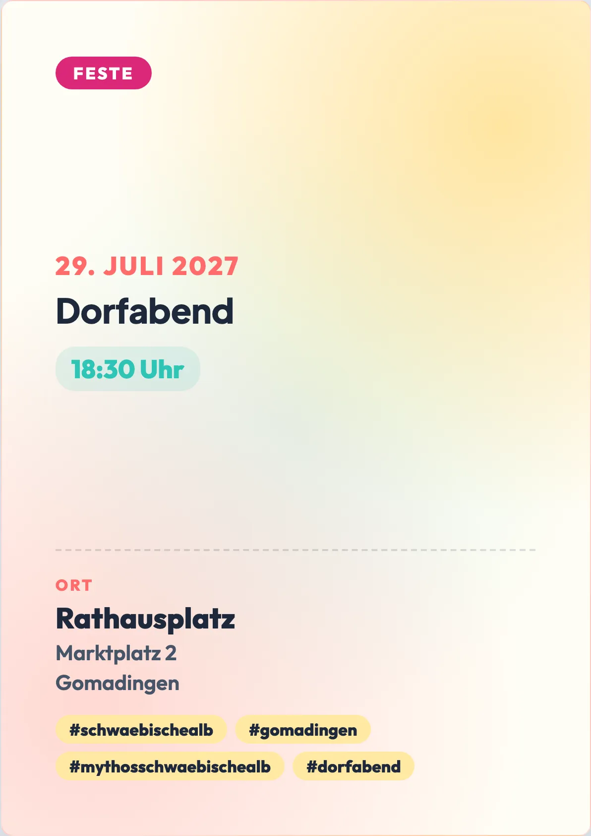 Veranstaltungsflyer