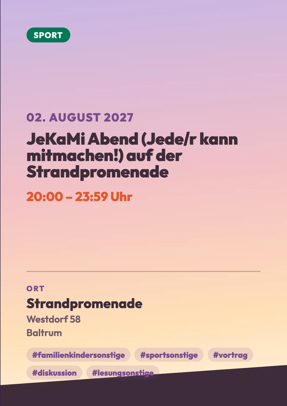 Veranstaltungsflyer