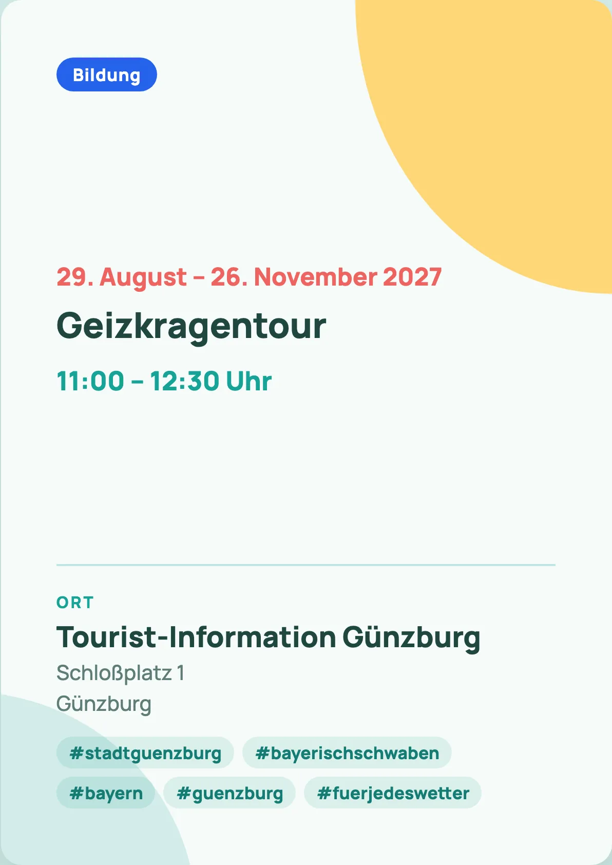 Veranstaltungsflyer