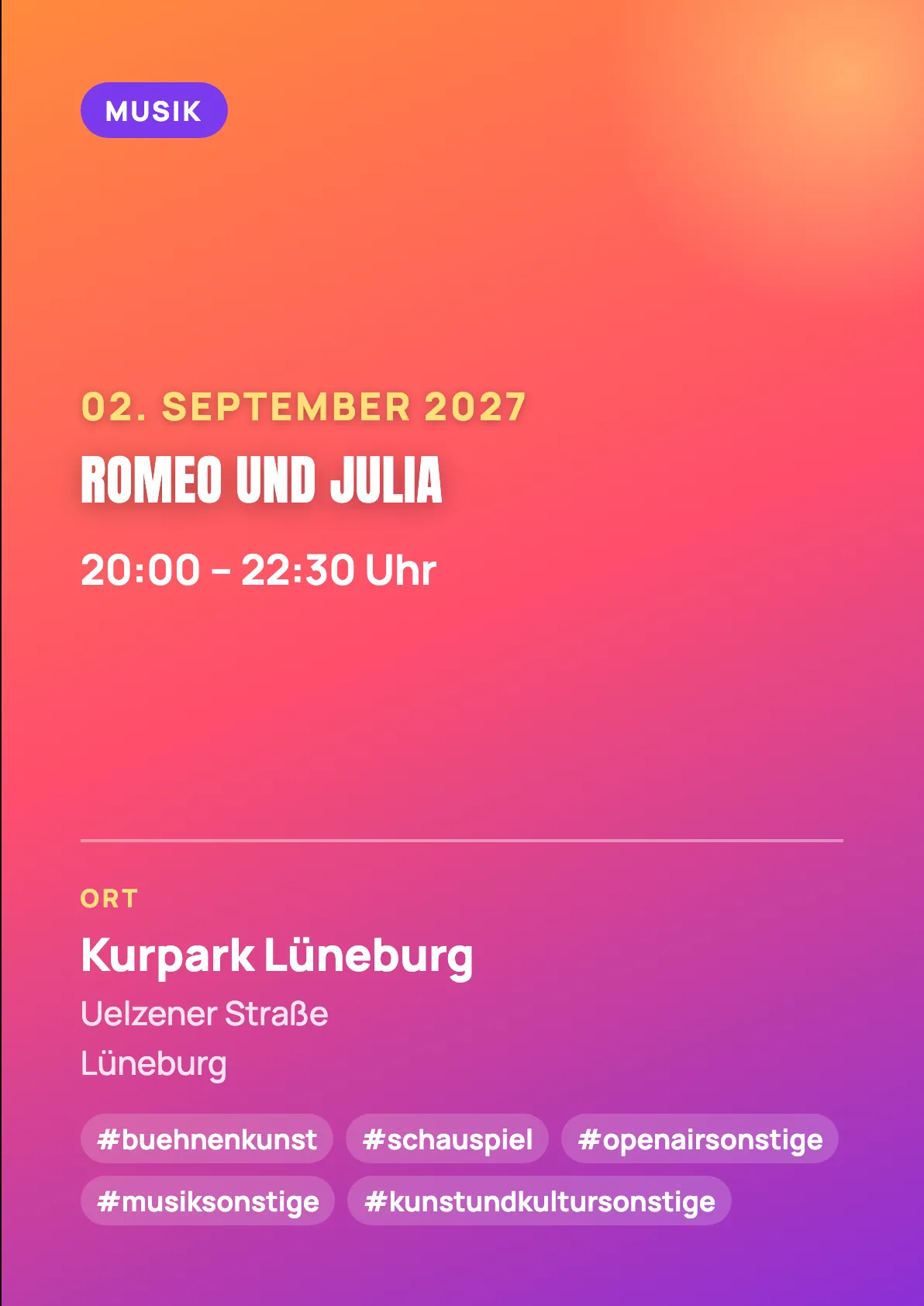 Veranstaltungsflyer