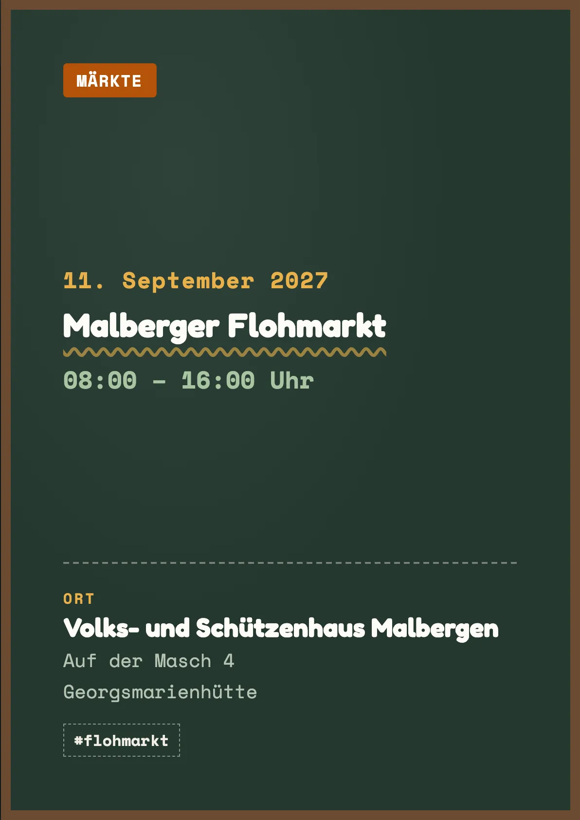 Veranstaltungsflyer