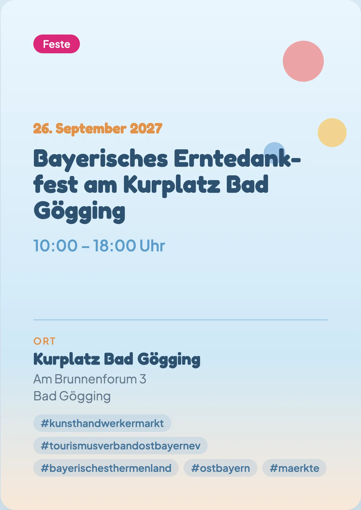 Veranstaltungsflyer