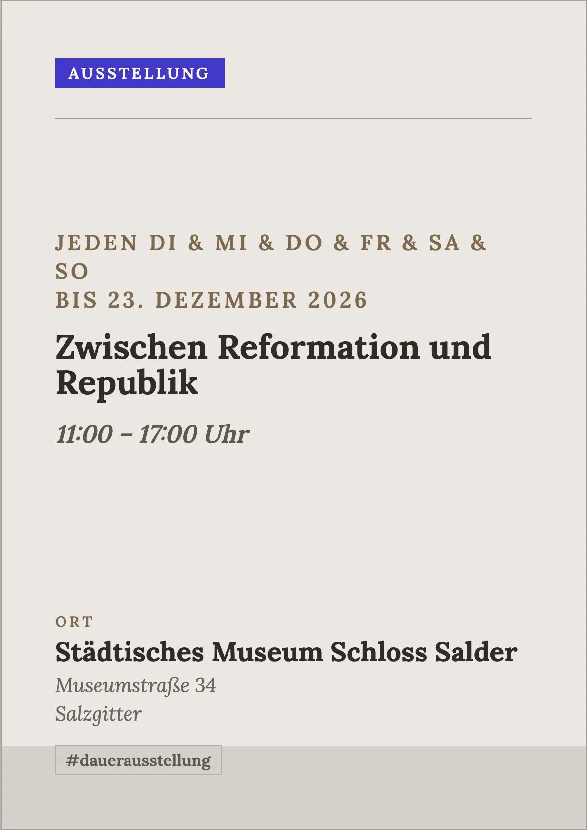 Veranstaltungsflyer
