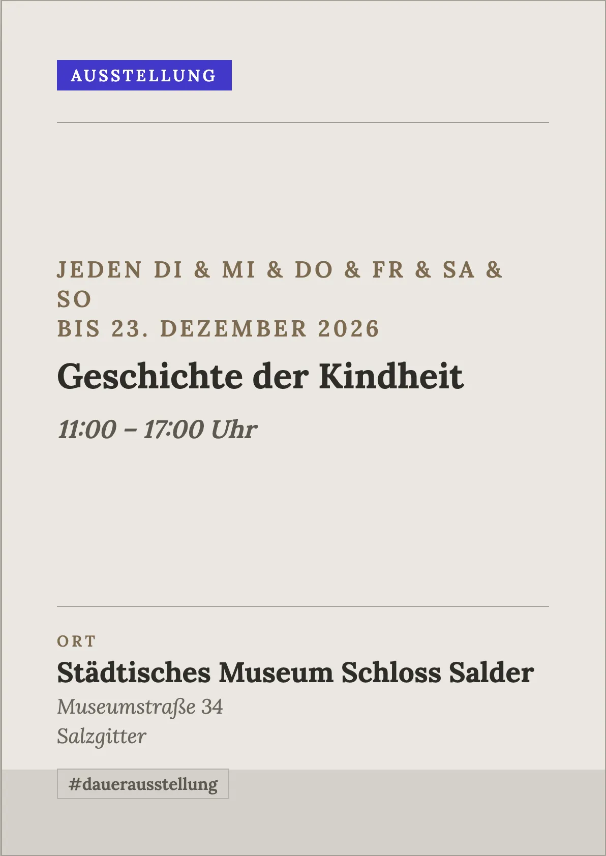 Veranstaltungsflyer