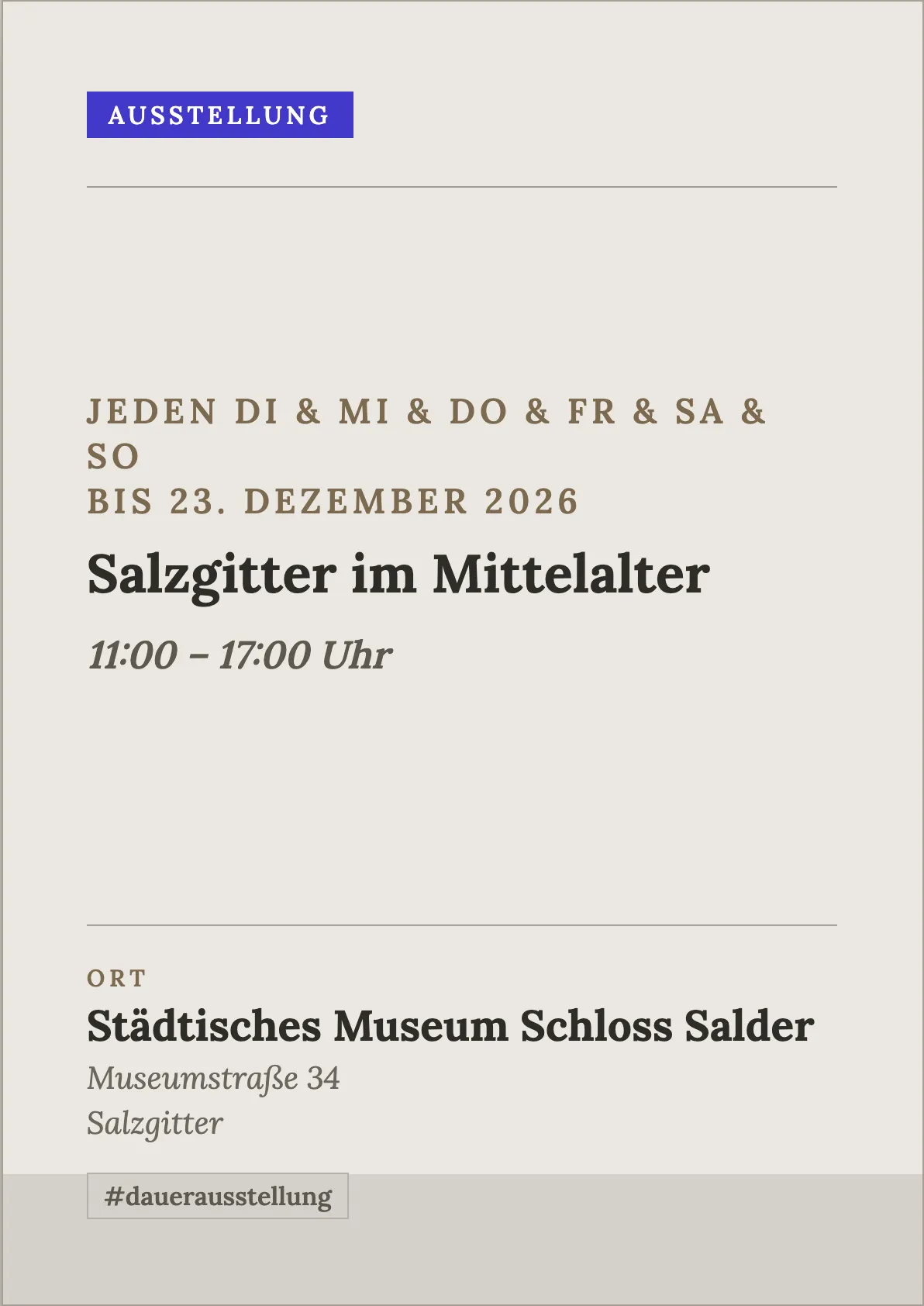 Veranstaltungsflyer