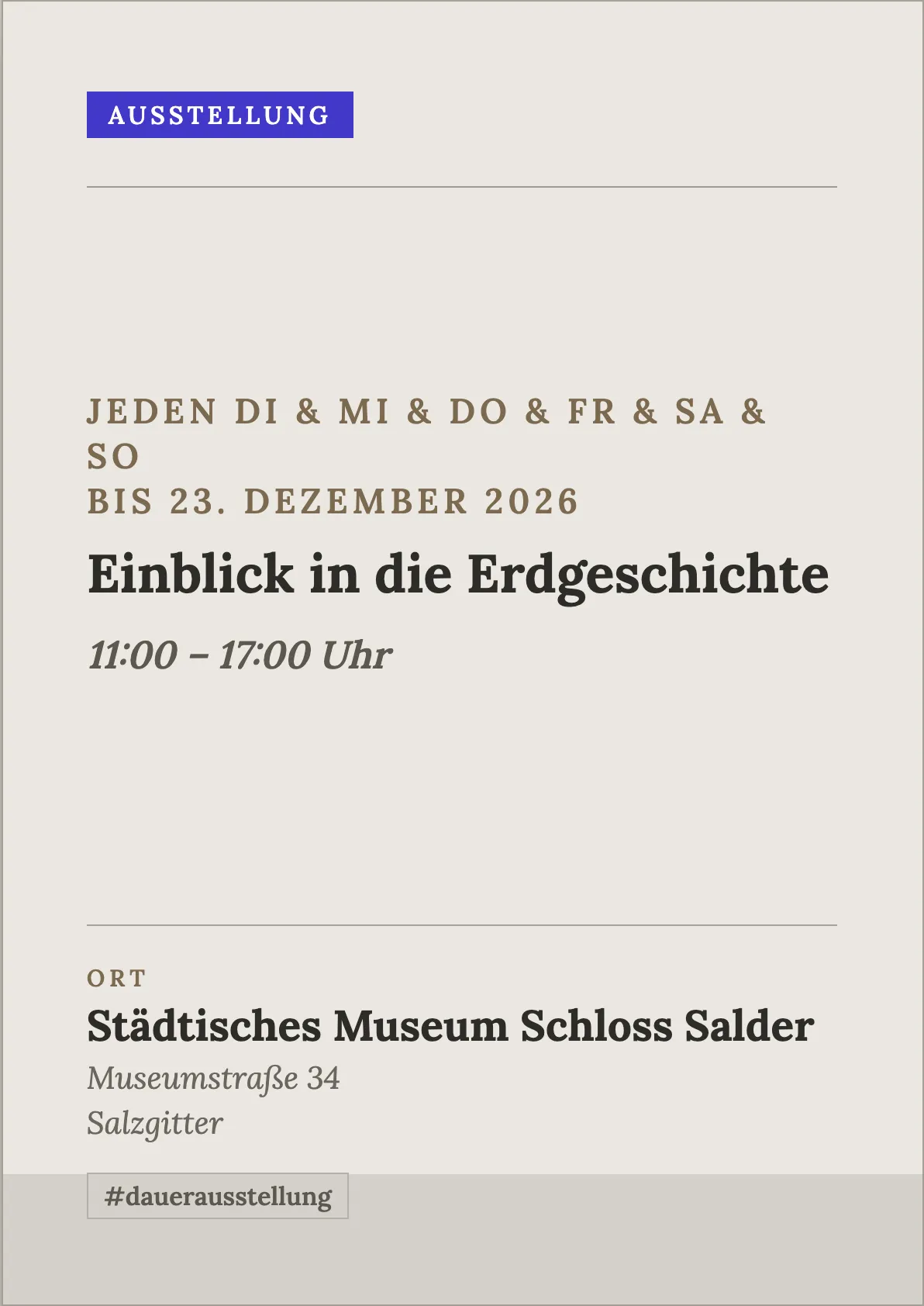 Veranstaltungsflyer