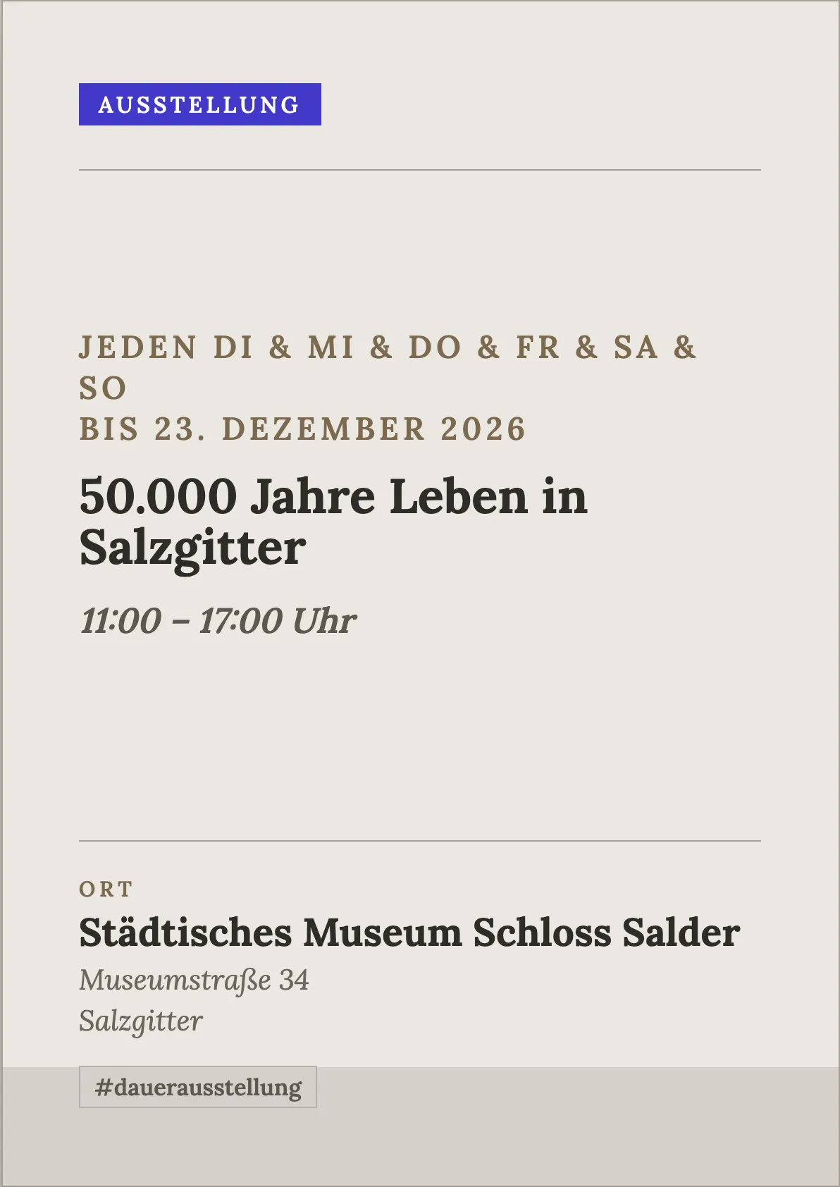 Veranstaltungsflyer