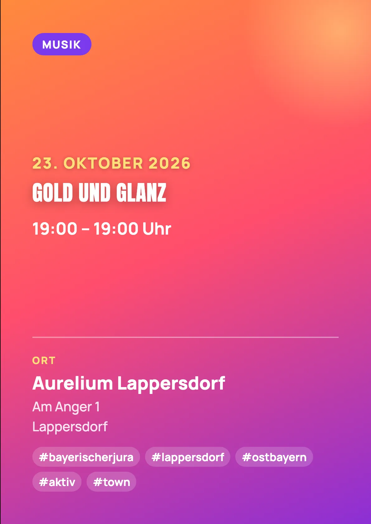 Veranstaltungsflyer