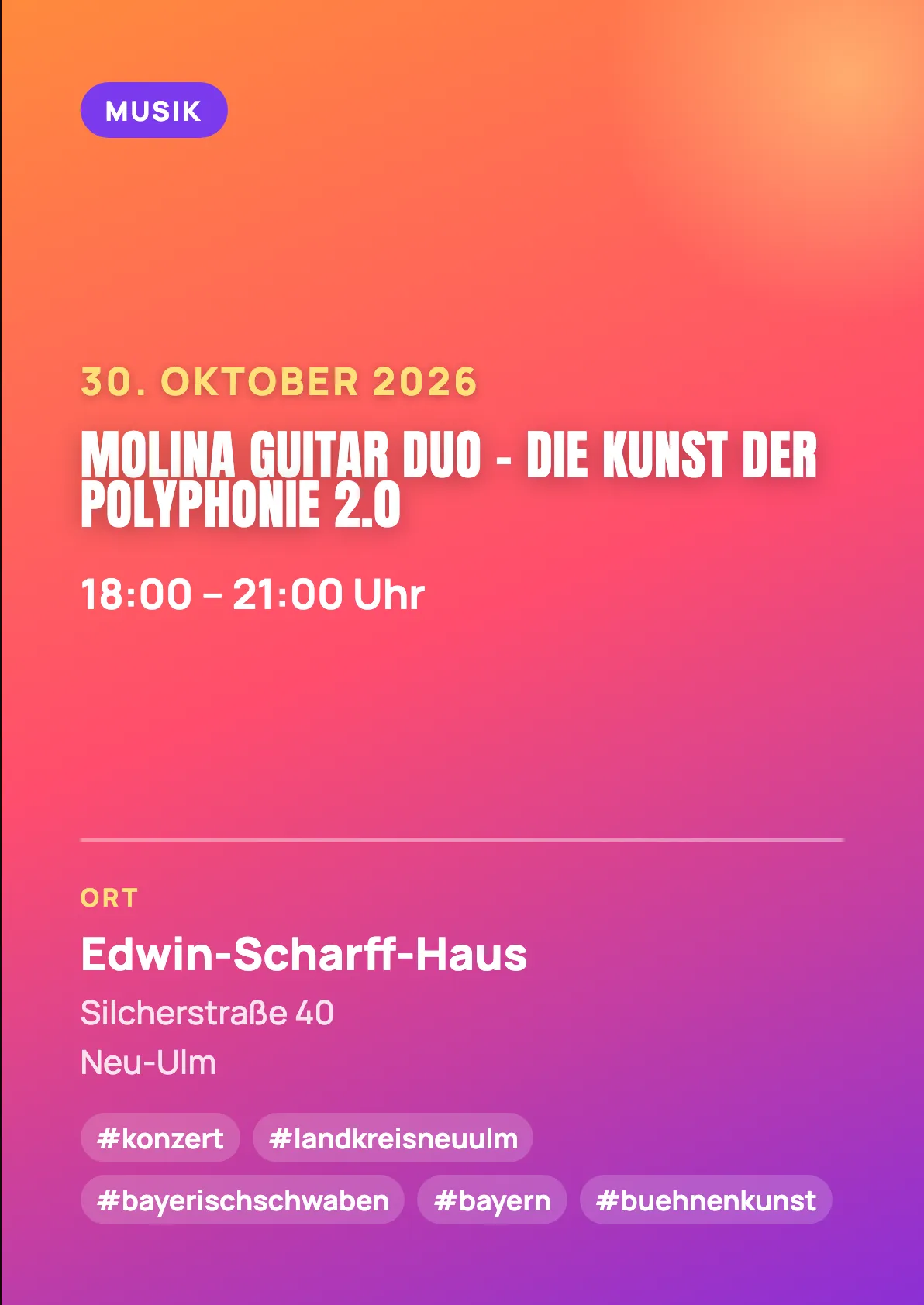 Veranstaltungsflyer