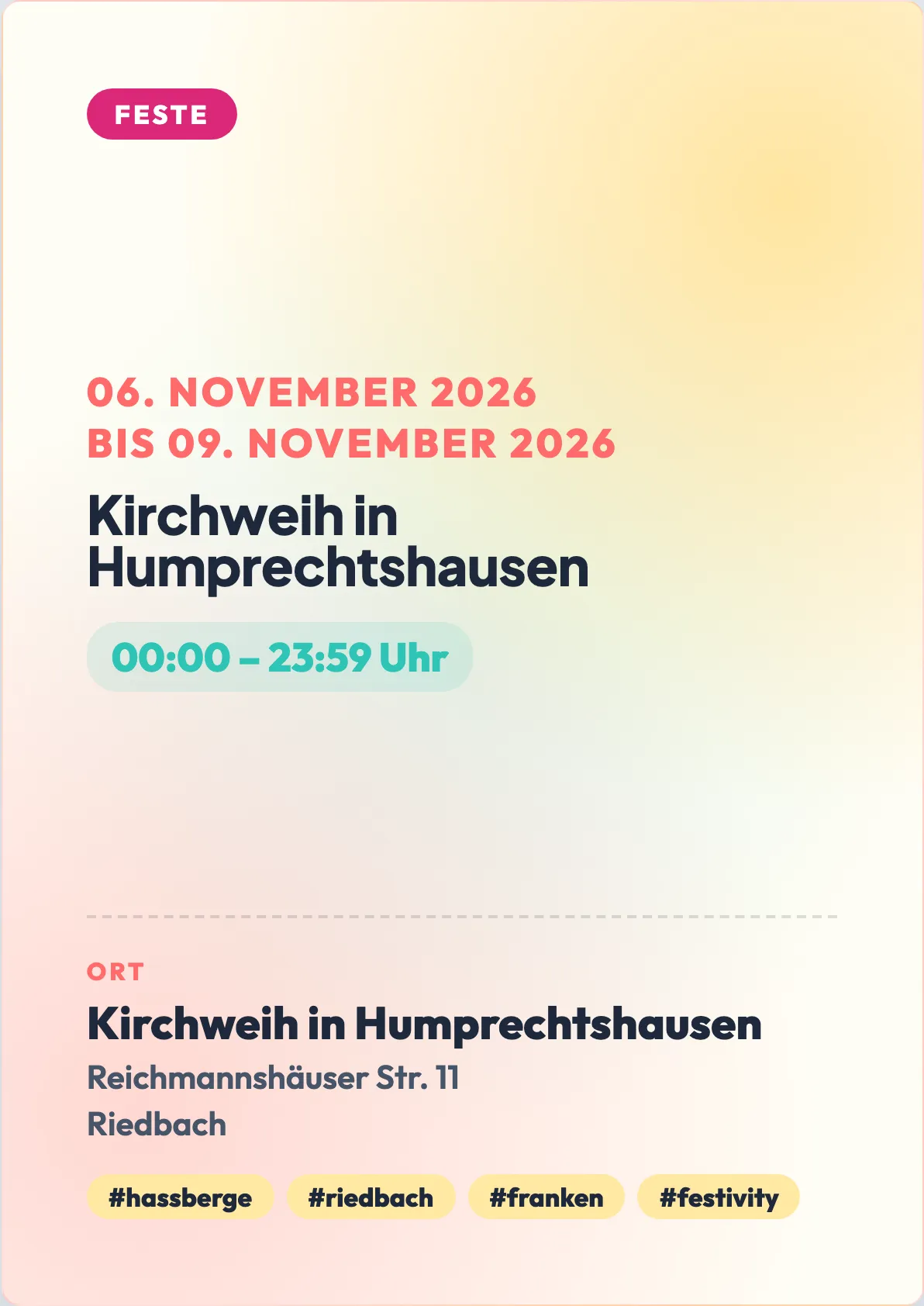 Veranstaltungsflyer