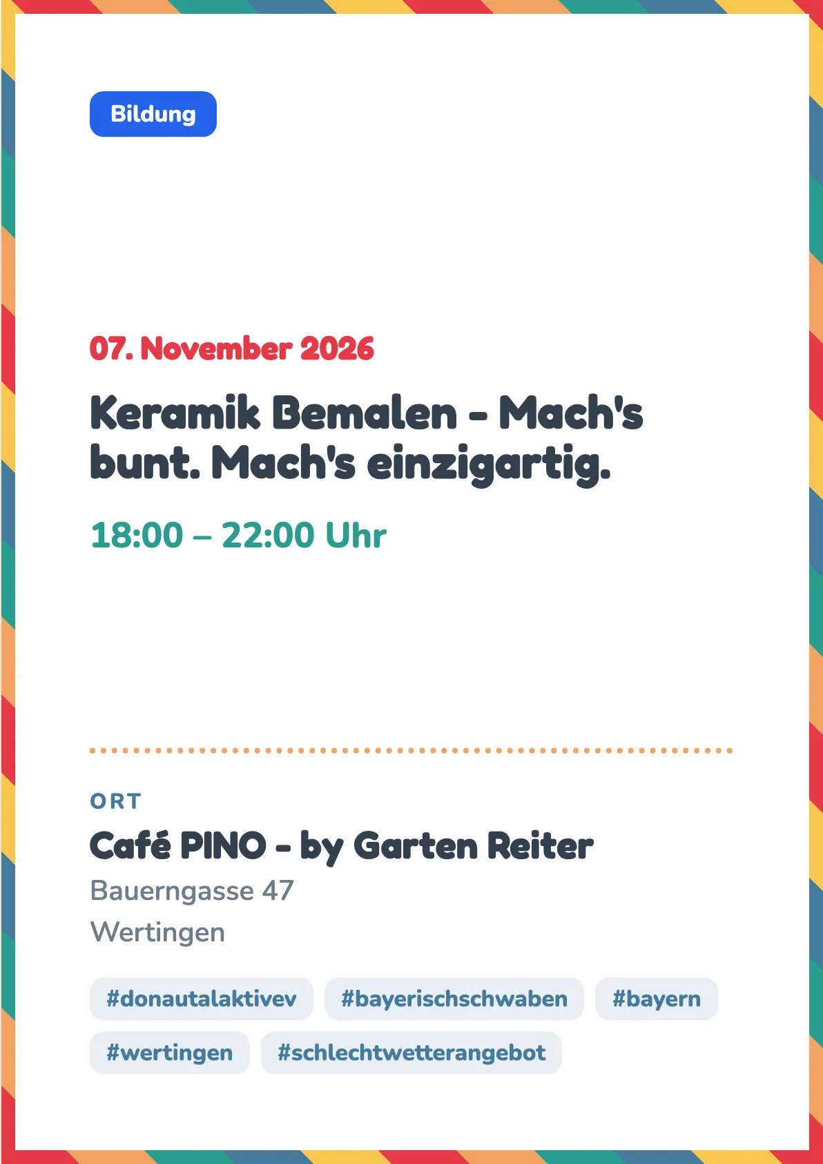 Veranstaltungsflyer