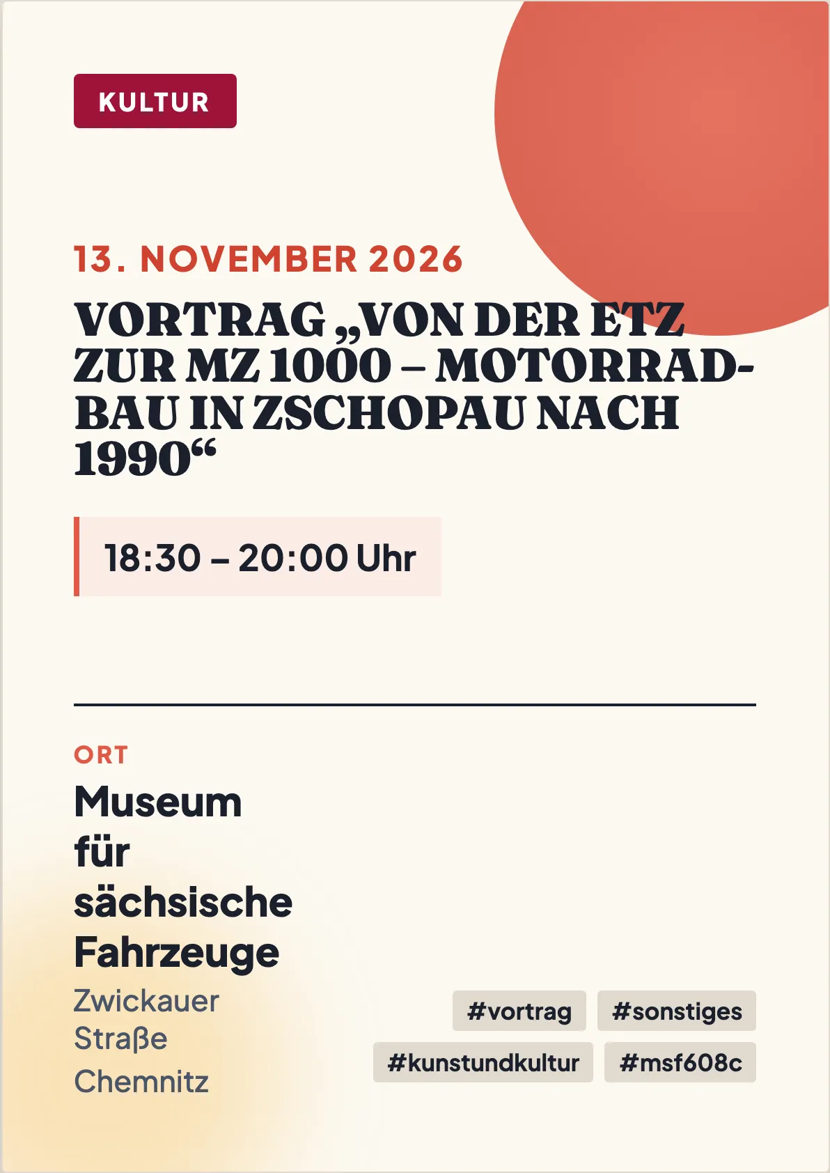 Veranstaltungsflyer