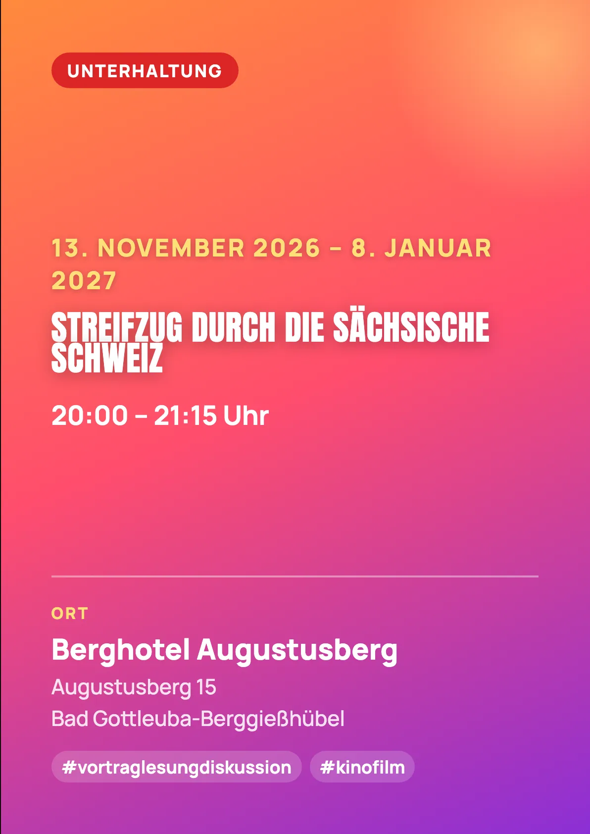 Veranstaltungsflyer