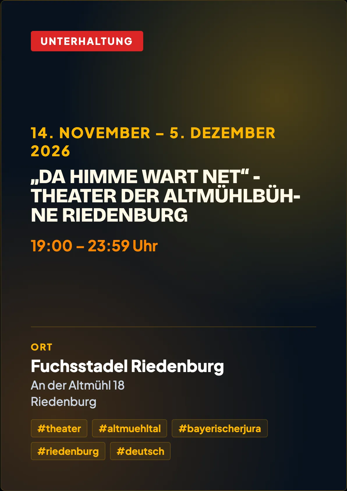 Veranstaltungsflyer
