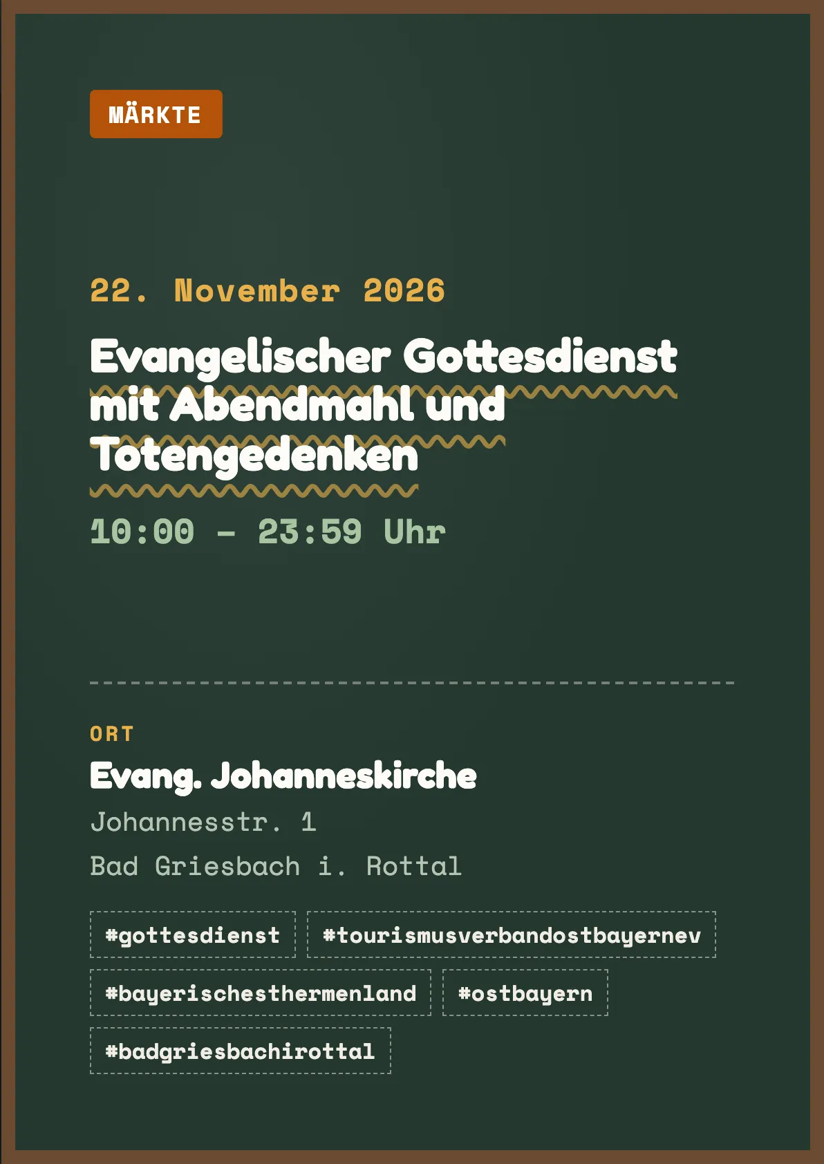 Veranstaltungsflyer