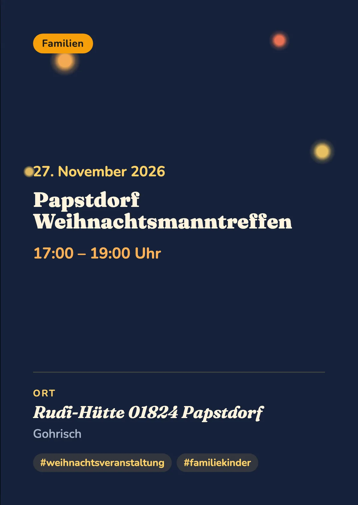 Veranstaltungsflyer