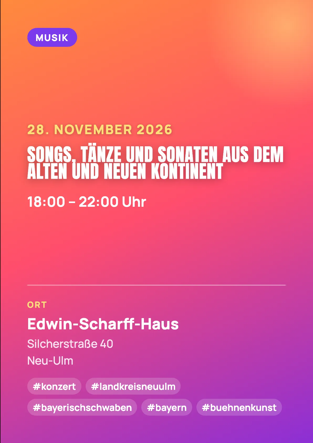 Veranstaltungsflyer