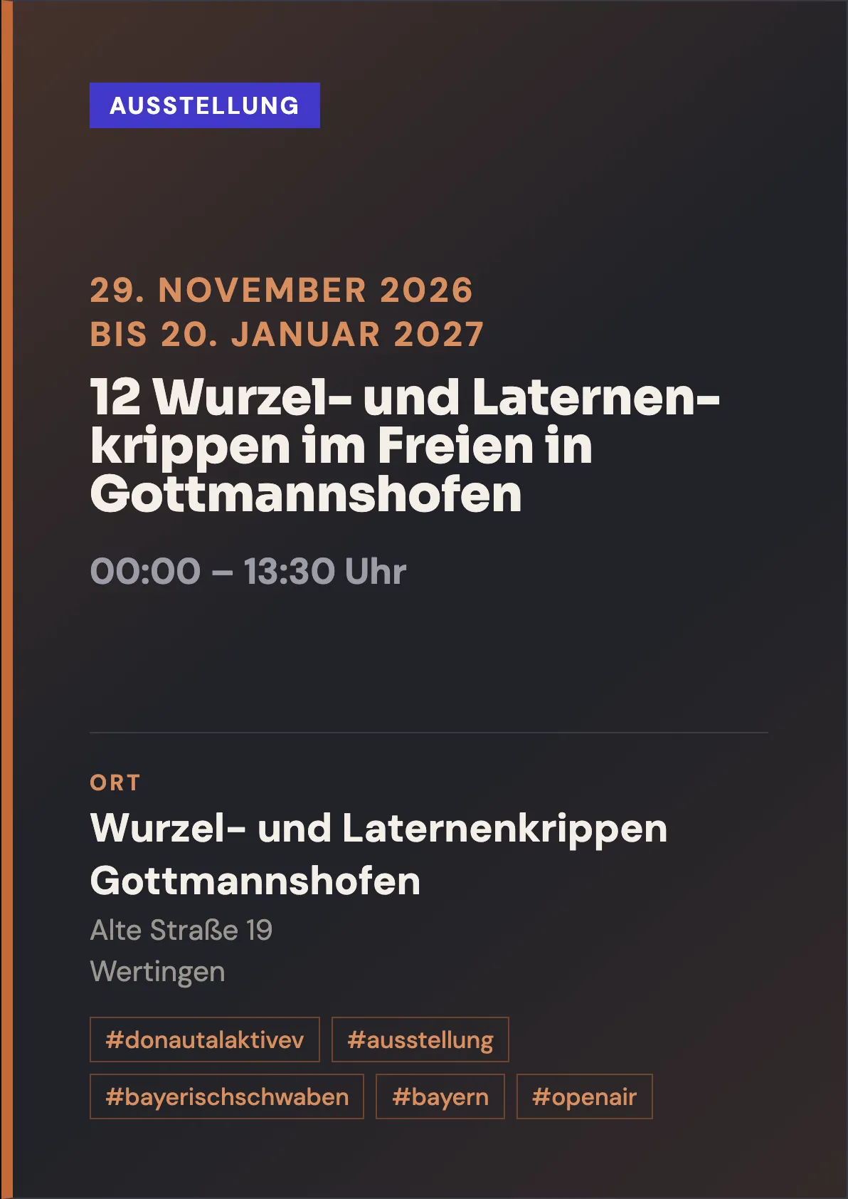 Veranstaltungsflyer