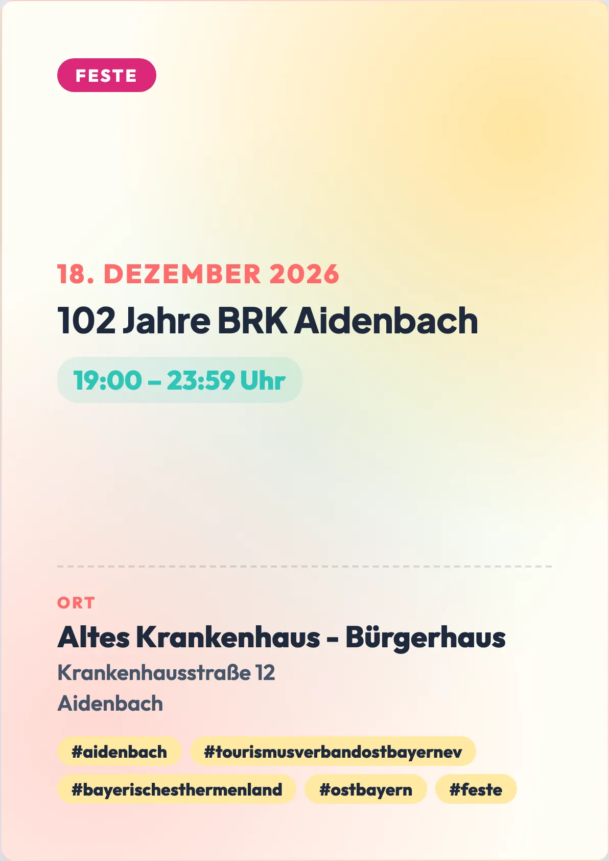 Veranstaltungsflyer