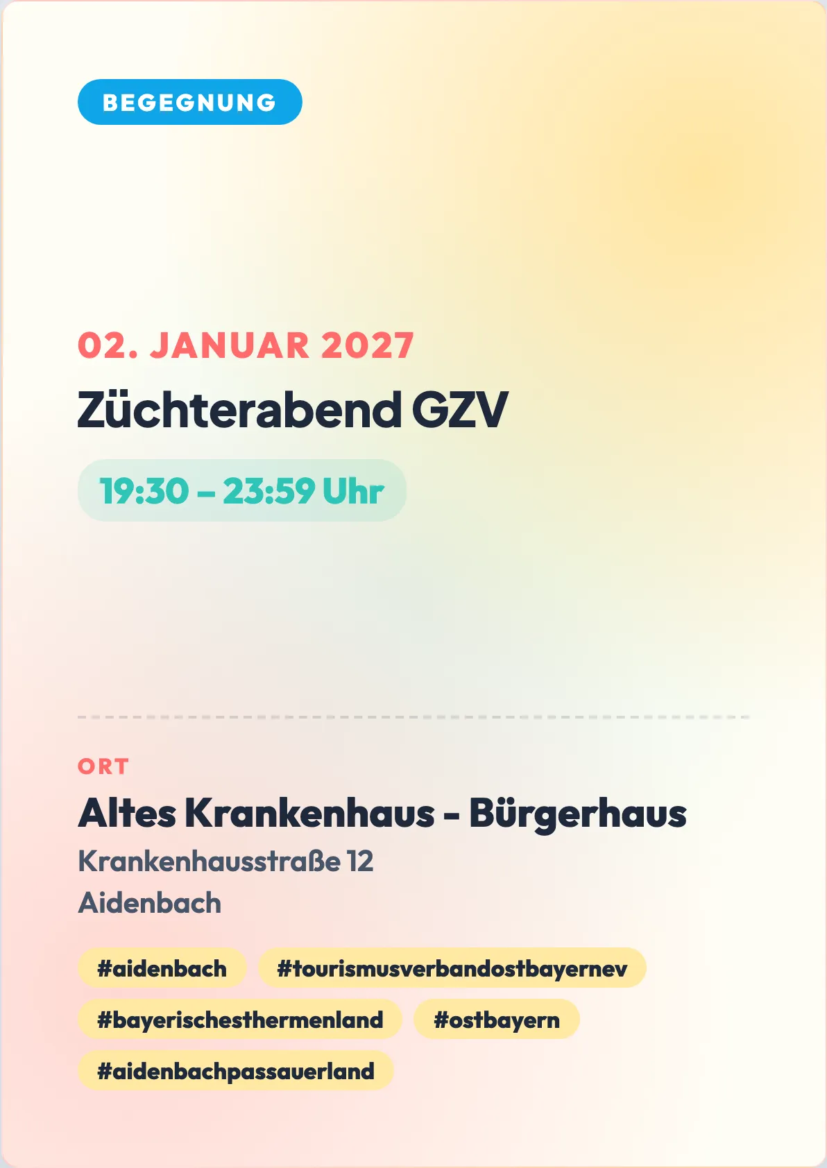 Veranstaltungsflyer