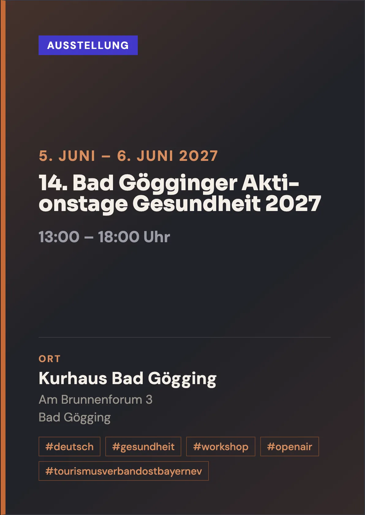 Veranstaltungsflyer