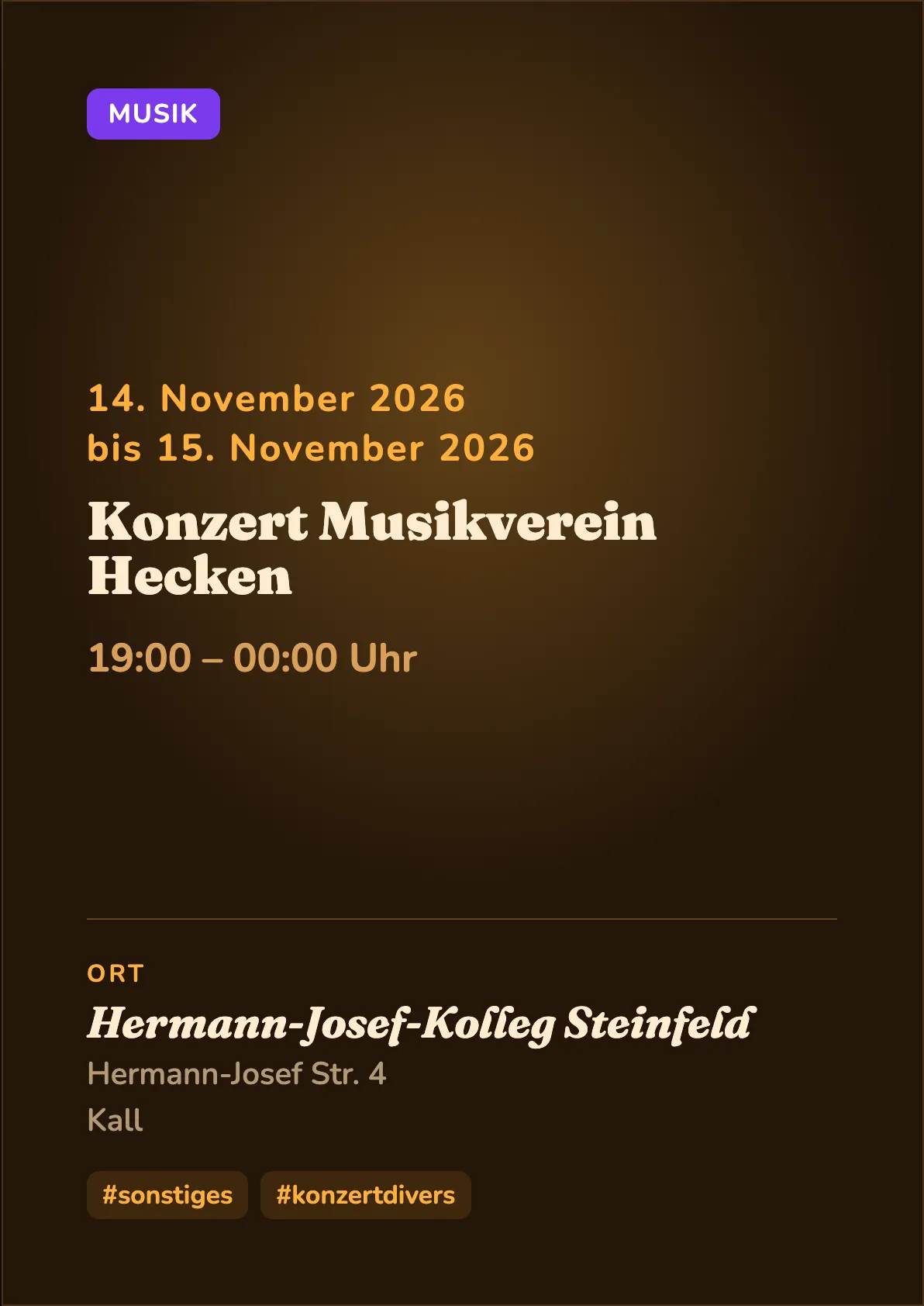 Veranstaltungsflyer