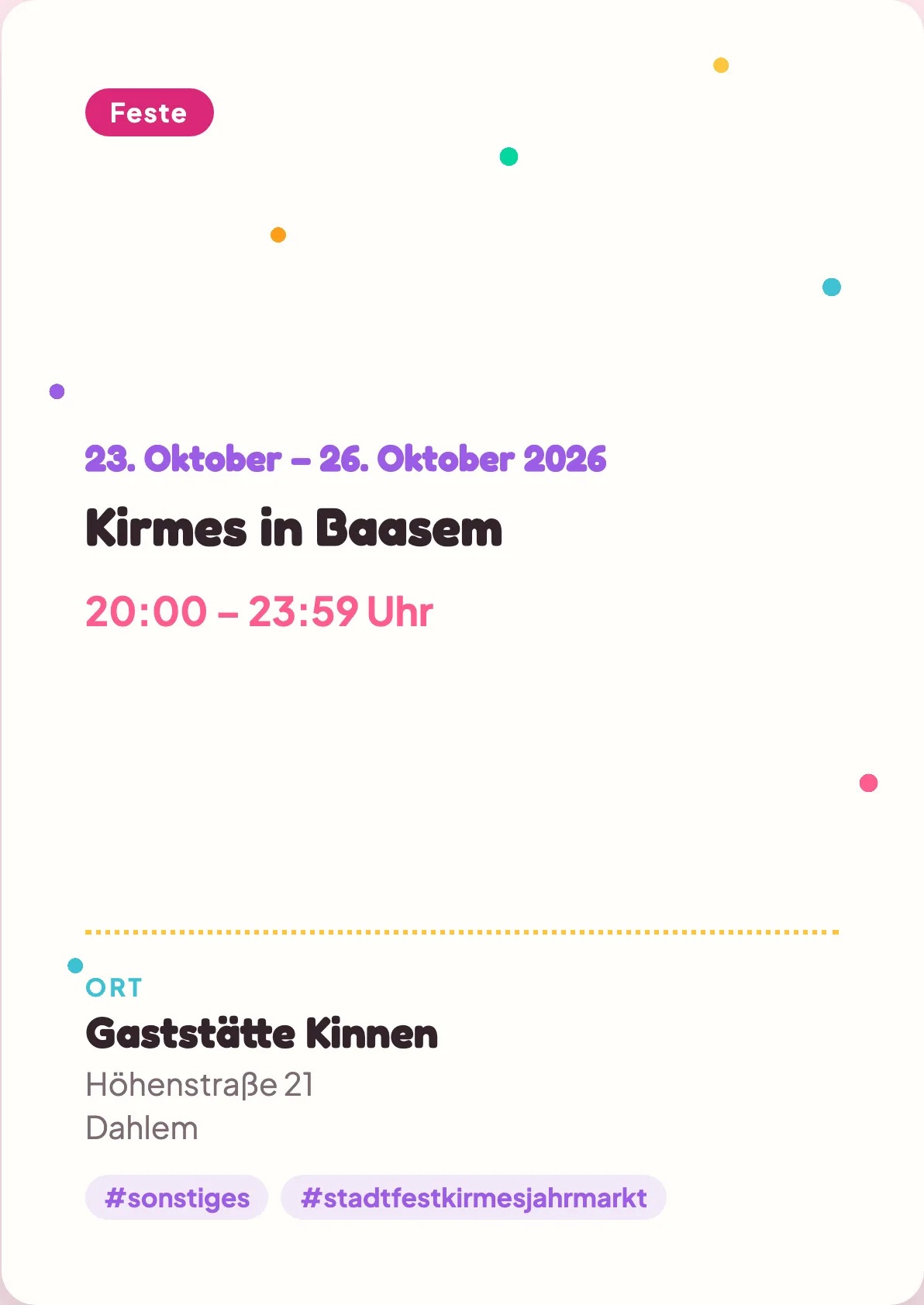 Veranstaltungsflyer