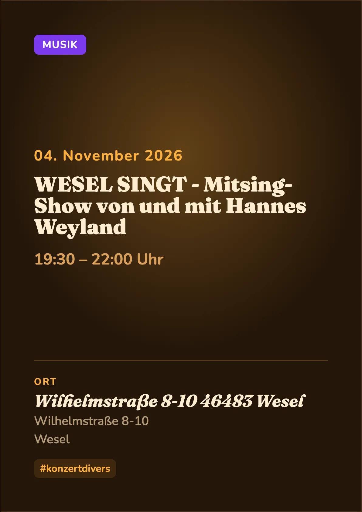 Veranstaltungsflyer