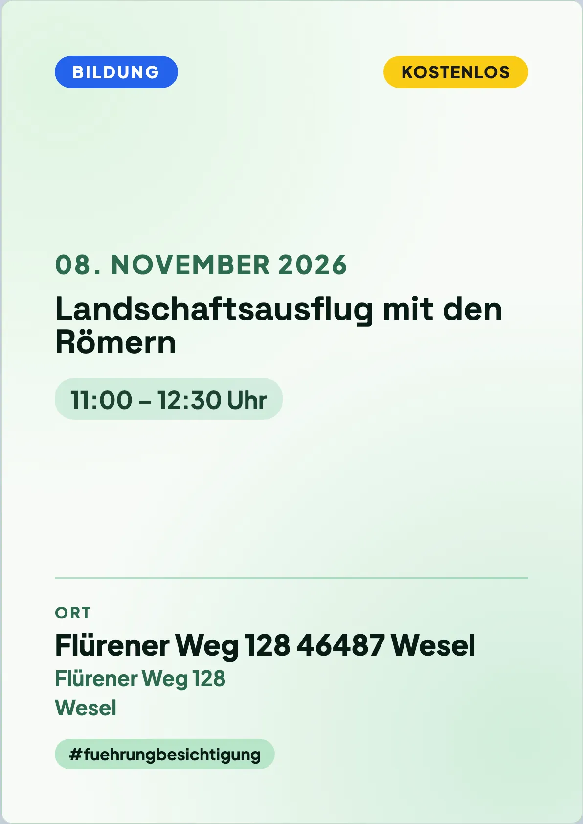 Veranstaltungsflyer