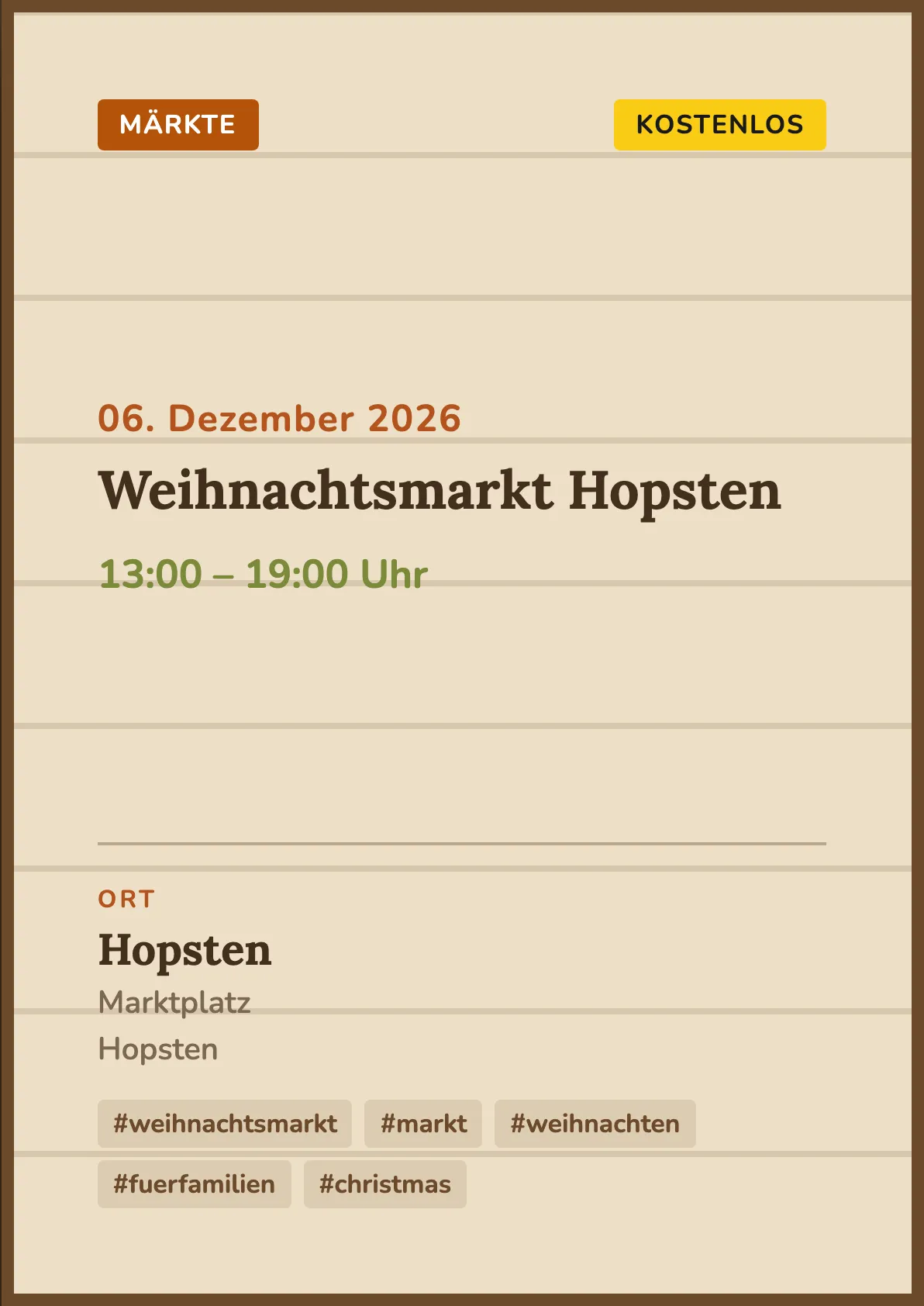Veranstaltungsflyer