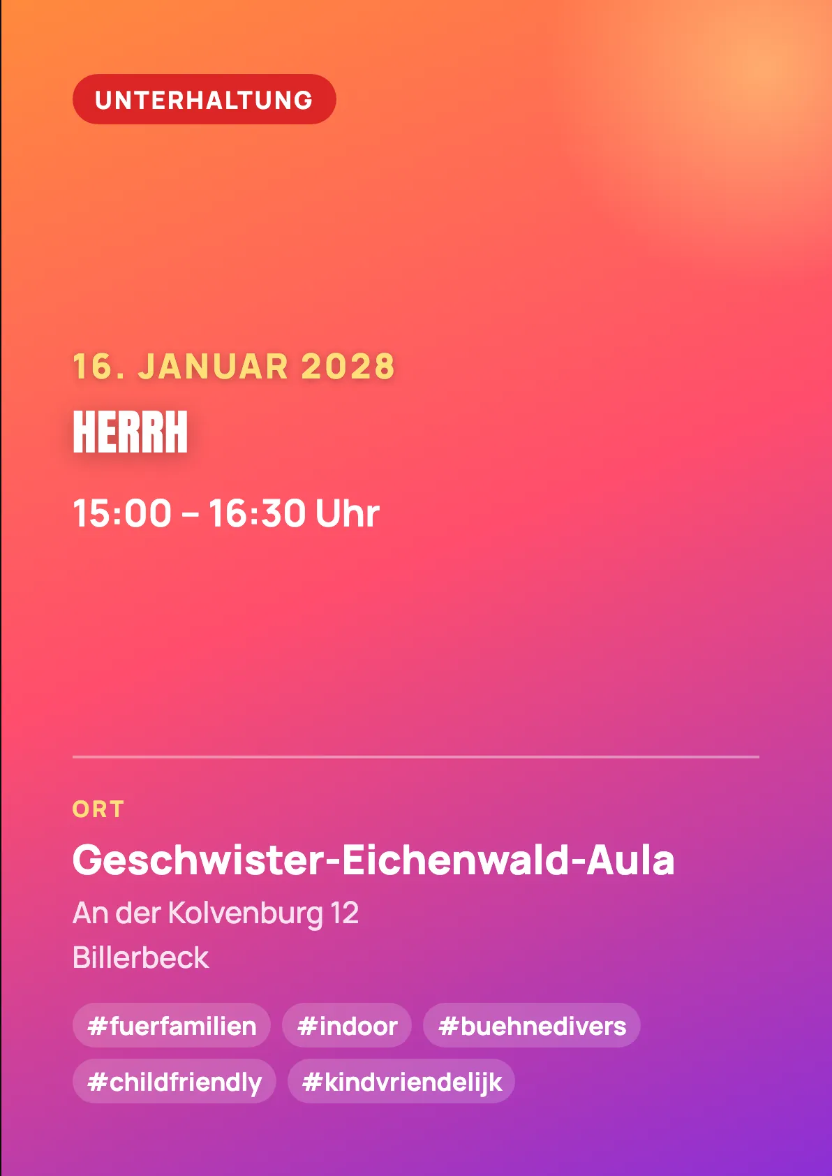 Veranstaltungsflyer