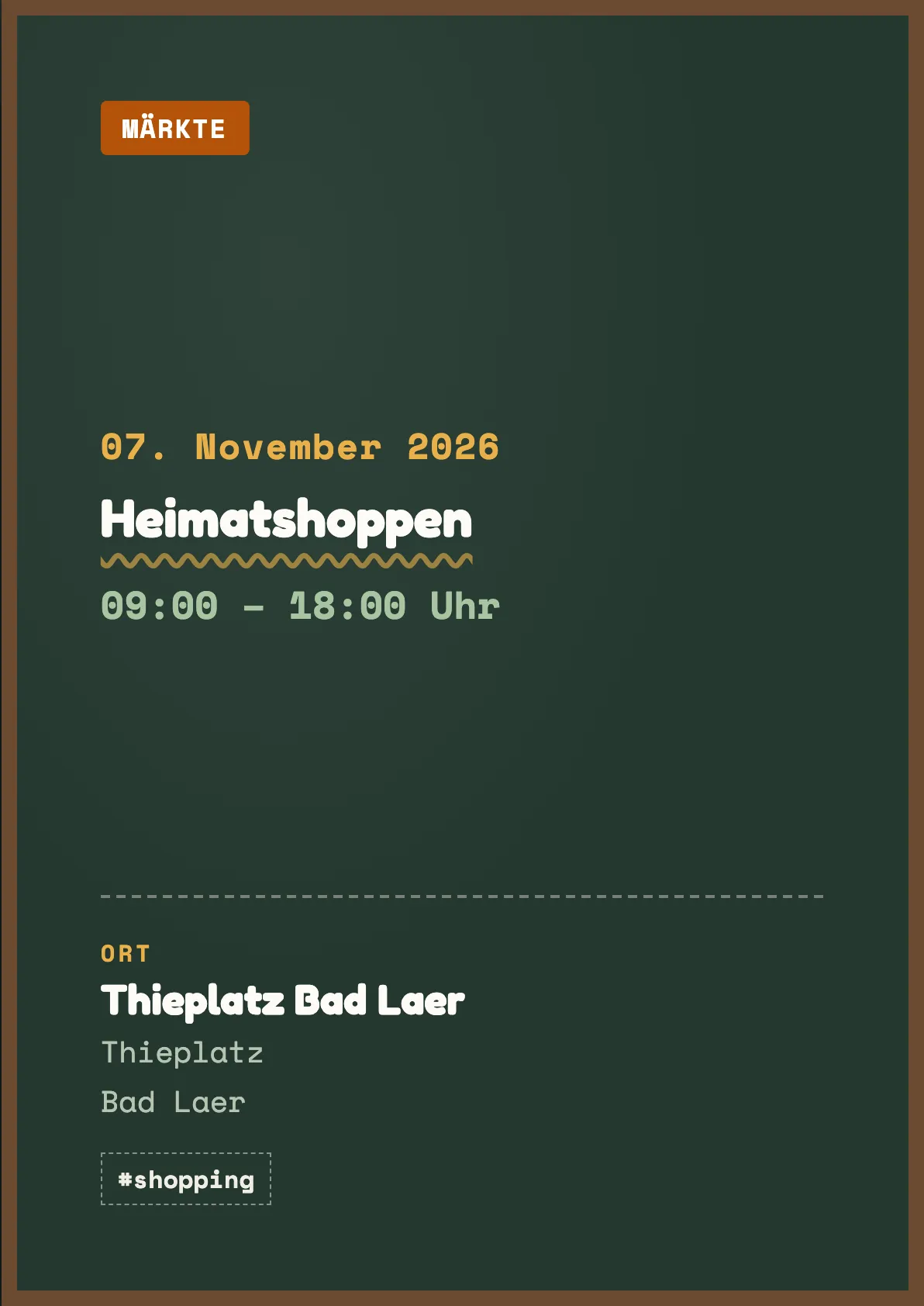 Veranstaltungsflyer