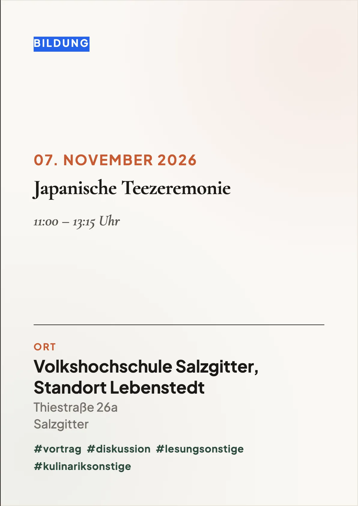 Veranstaltungsflyer