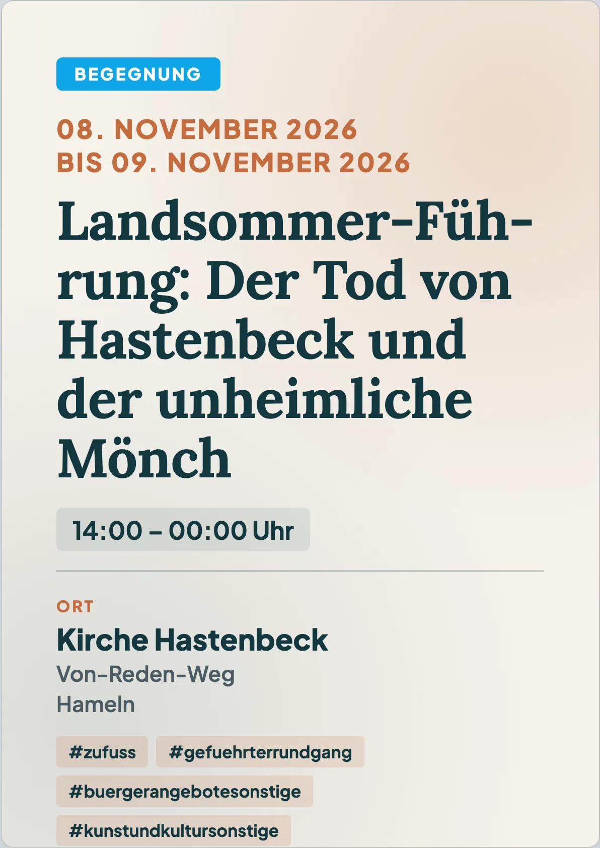 Veranstaltungsflyer