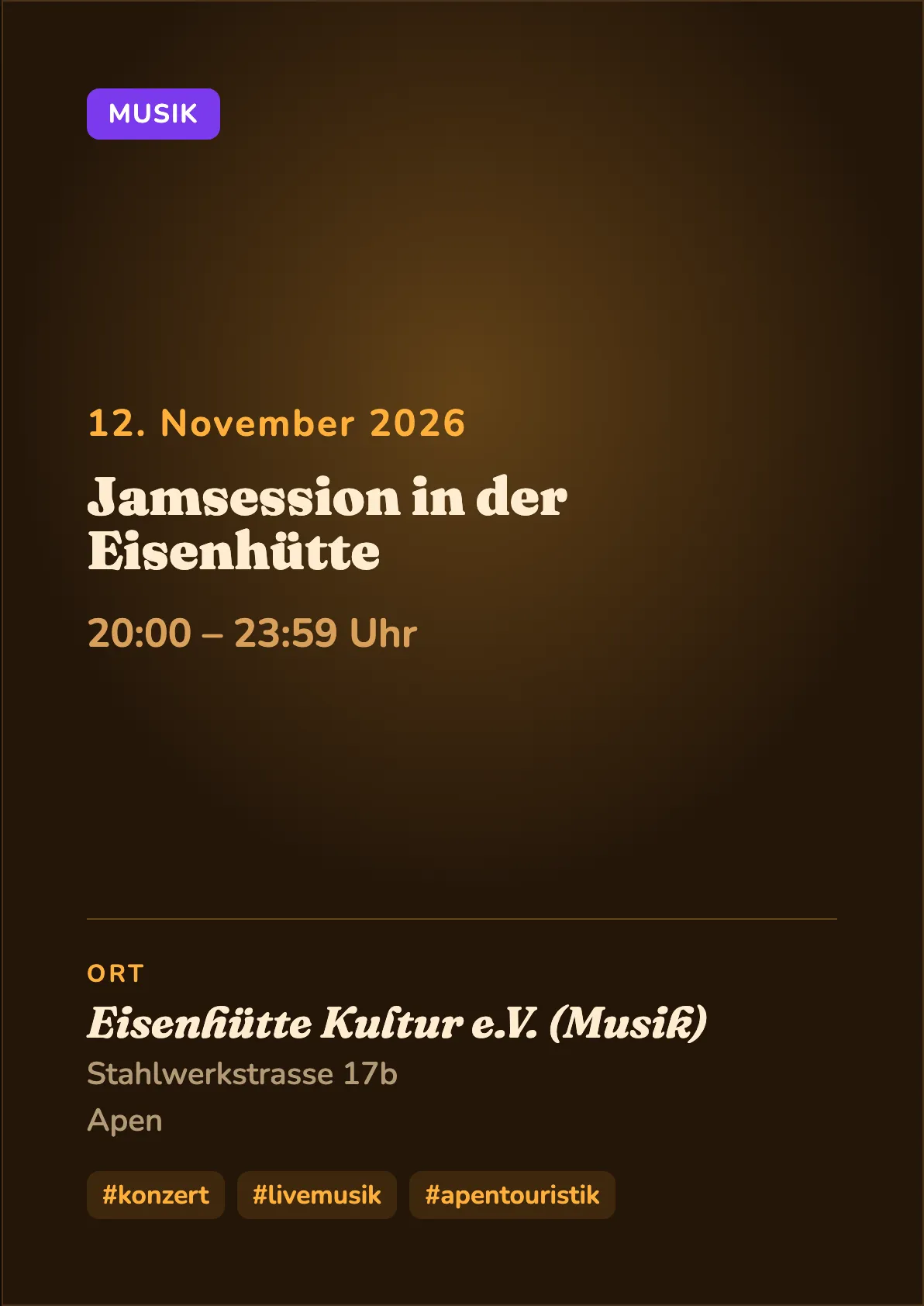 Veranstaltungsflyer